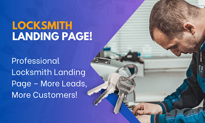 high converting locksmith landing page  wordpress leads