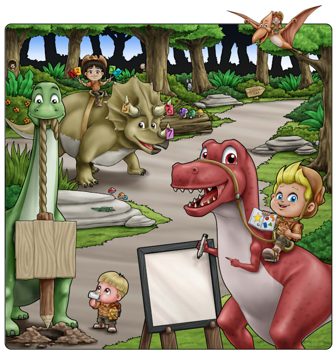 do digital children book illustration