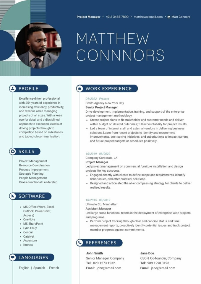 Write a professional resume, cover letter, cv your dream job by Urj