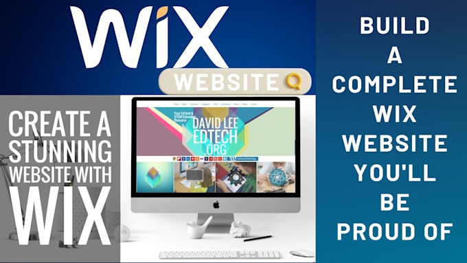 design your wix website, wix landing page, wix blog, wix ecommerce website
