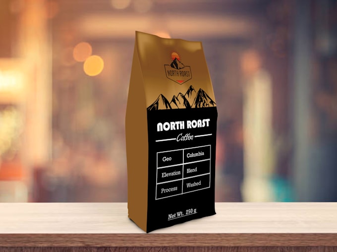 design premium coffee pouch, bags, labels, packaging design