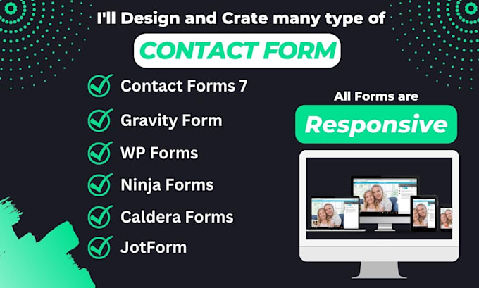 create a wp contact form and multi step form for your wordpress website