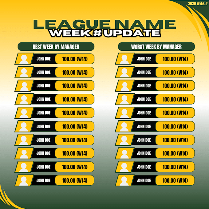 design your fantasy football league graphics