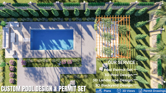 create detailed pool design, drafting and permit drawings