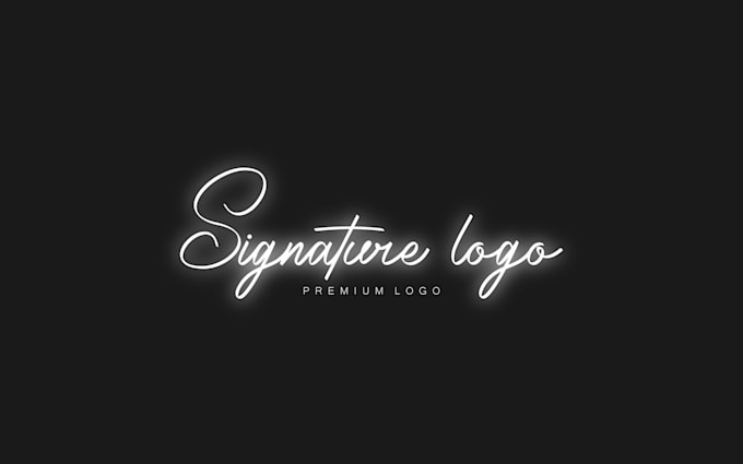 create a professional signature logo