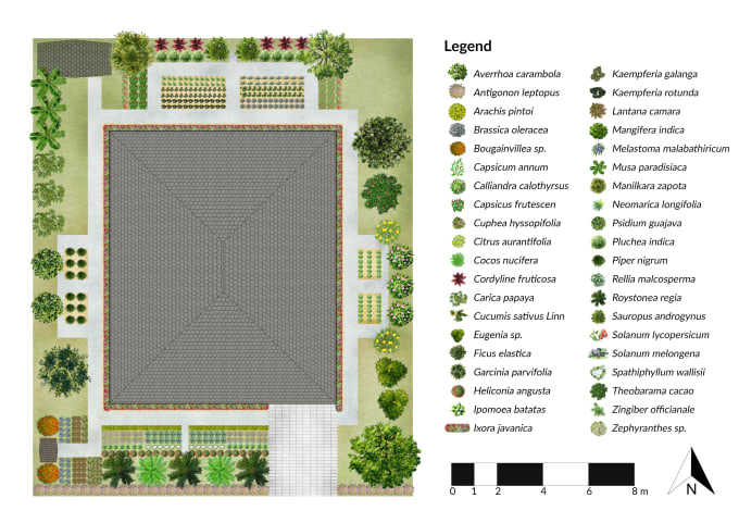 create a landscape design siteplan