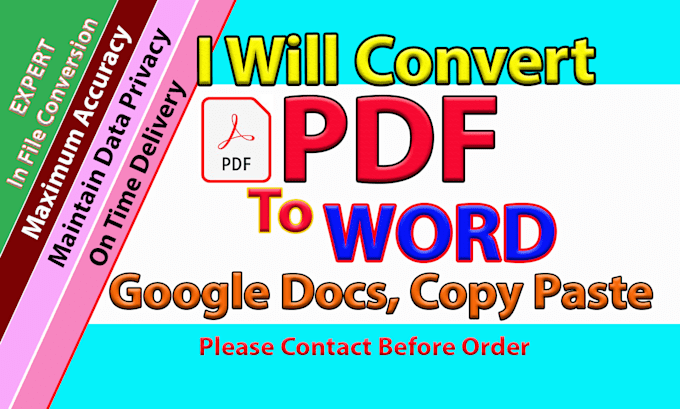 convert PDF to word or google docs, powerpoint or slides