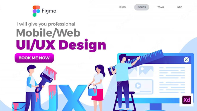 Do mobile app ui ux design and website ui ux design in figma by ...
