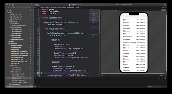 develop IOS apps on swiftui for you