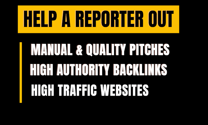 send haro pitches for high DR backlinks