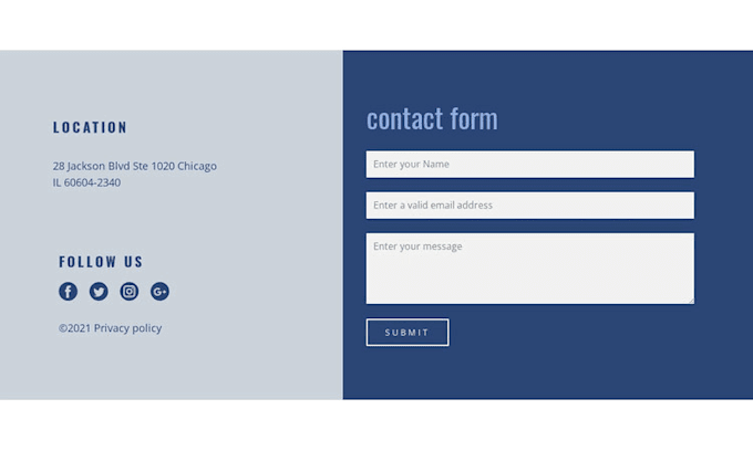 develop a responsive business website