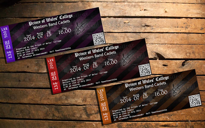 design a creative ticket
