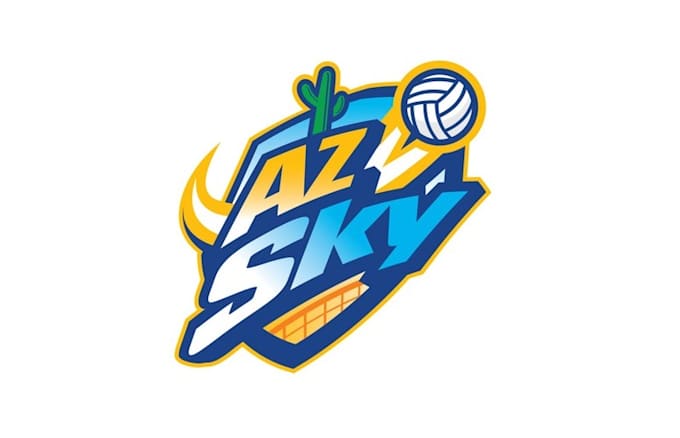 design modern volleyball club logo
