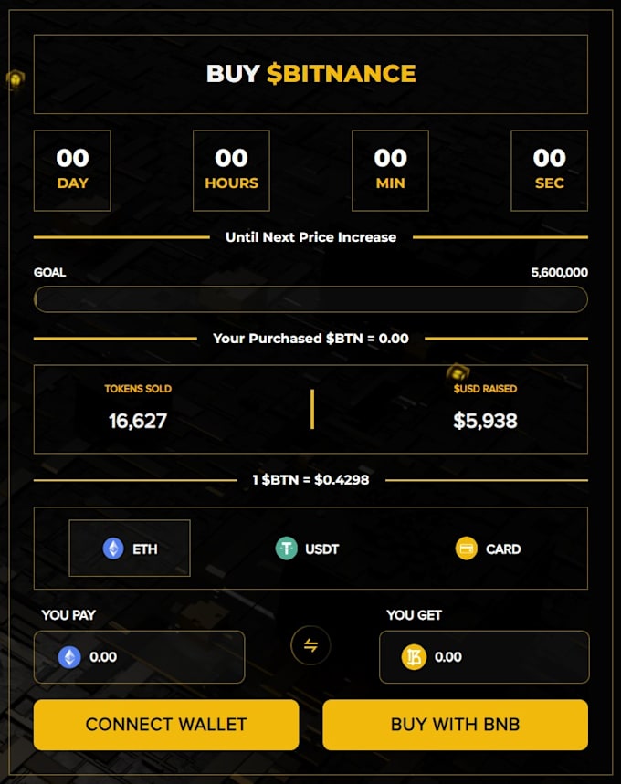 create token presale website with smart contract integration solana and evm