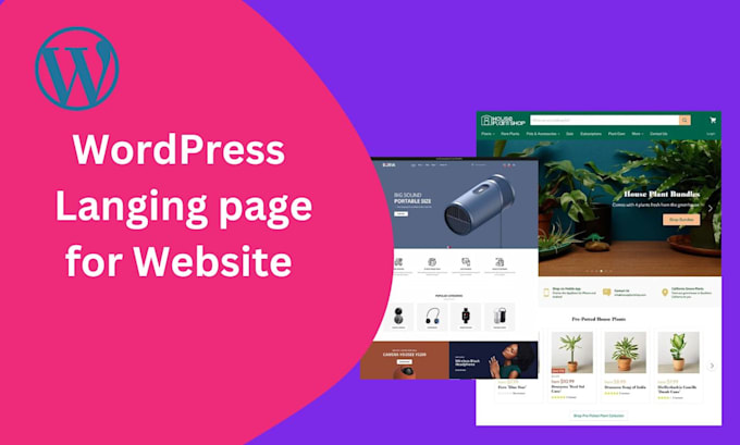 design wordpress landing page, squeeze page, elementor landing page