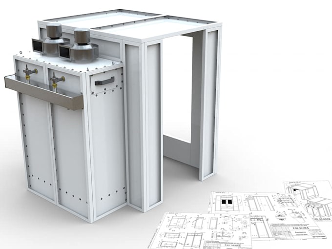 do 3d models and 2d drawings, blueprints in solidworks