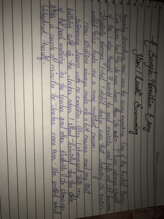 Do handwrite any text document, assignment, notes, quote, letter