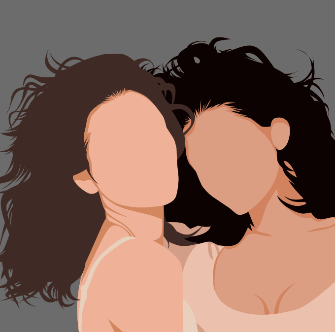 create a custom faceless flat illustration from your photo