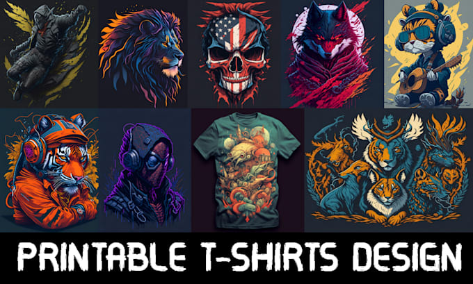 create custom trendy graphic t shirt design using ai