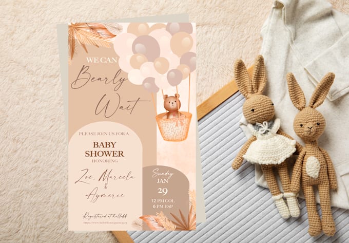 design baby shower invitation
