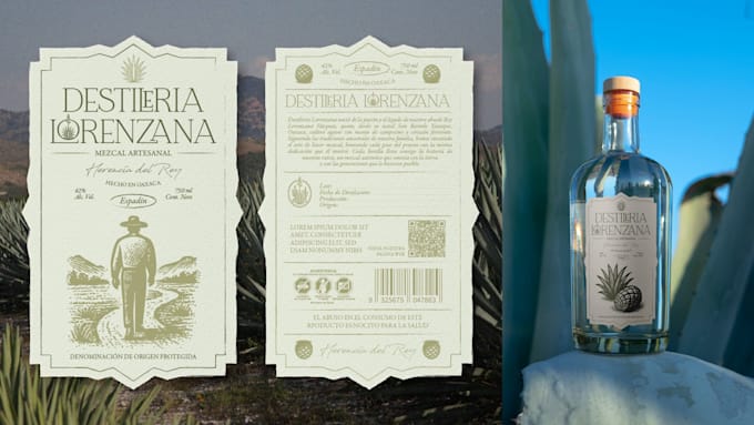 create contemporary packaging or label design