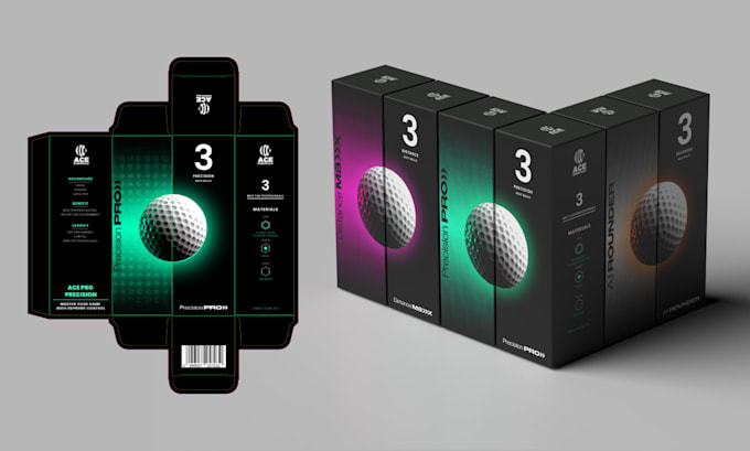 design premium packaging with 3d render and dieline