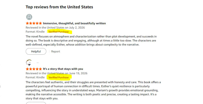 provide amazon kindle book ebook kdp read and leave an honest review