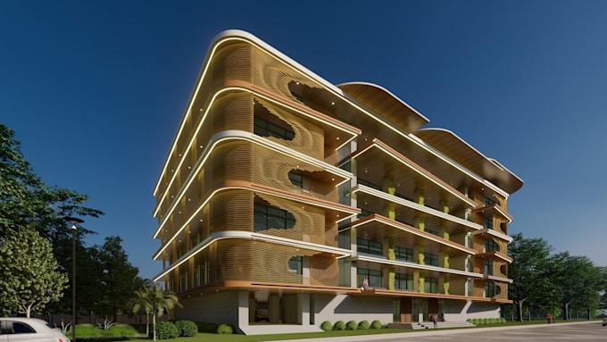 photorealistic 3d exterior house rendering architecture visualization in lumion