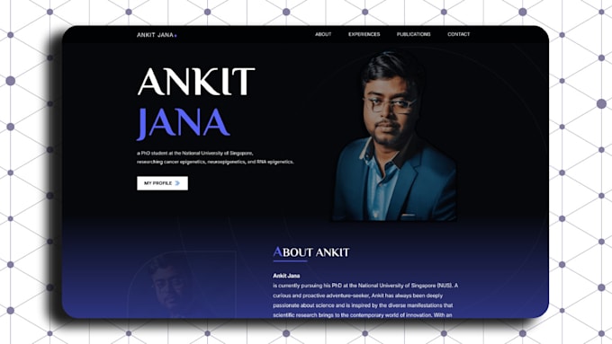 build, design, and model your portfolio website