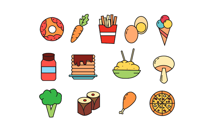 design custom vector icon set in 24 hours