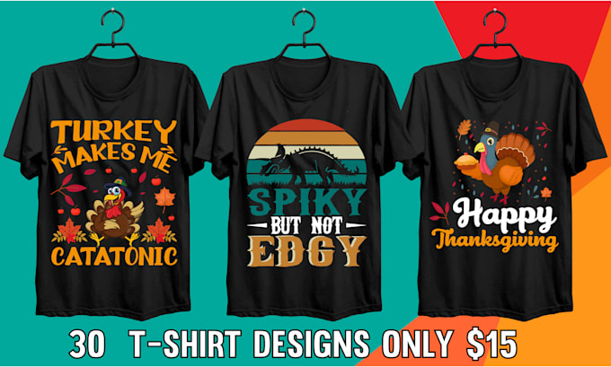 do unique and professional tshirt designs for pod services