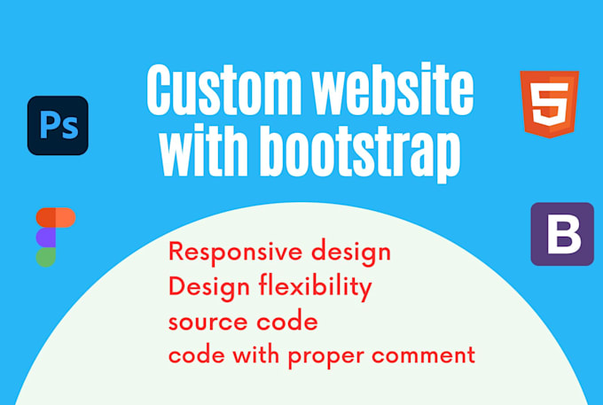 convert your custom website from figma using bootstrap