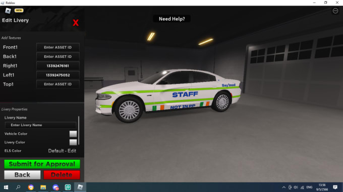 Design you multiple erlc car liveries by Jarnovv1 Fiverr