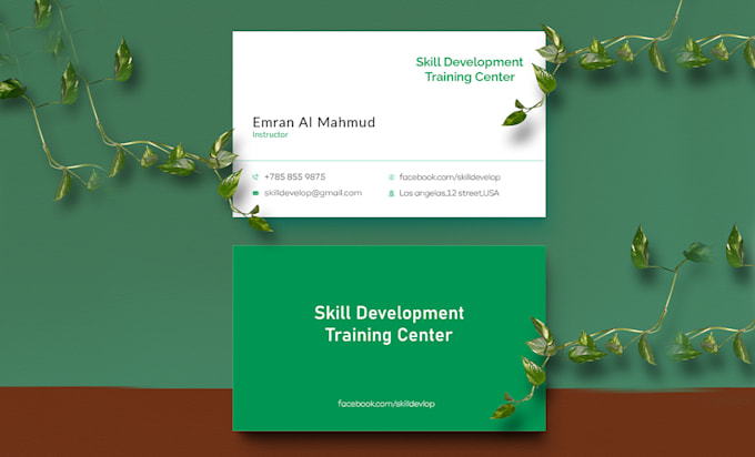 do minimal and simple business card design