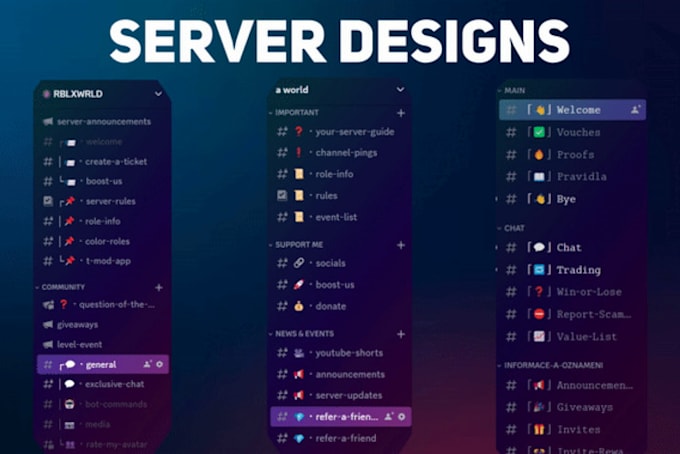 create or rebuild a discord server for you under 5 dollars