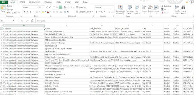 do google map data scrapping for target locations