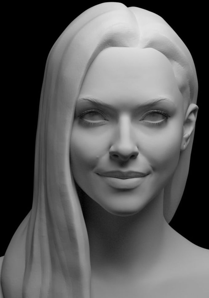 Sculpt 3d bust, do realistic 3d head, character modeling and full body model by Nikolasfred Fiverr