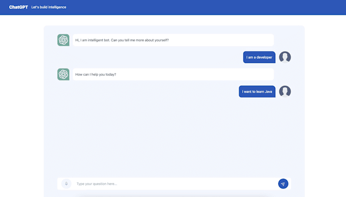 create web or mobile app using openai chatgpt