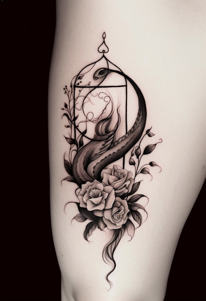 Crea un disegno del tatuaggio personalizzato da un vero tatuatore