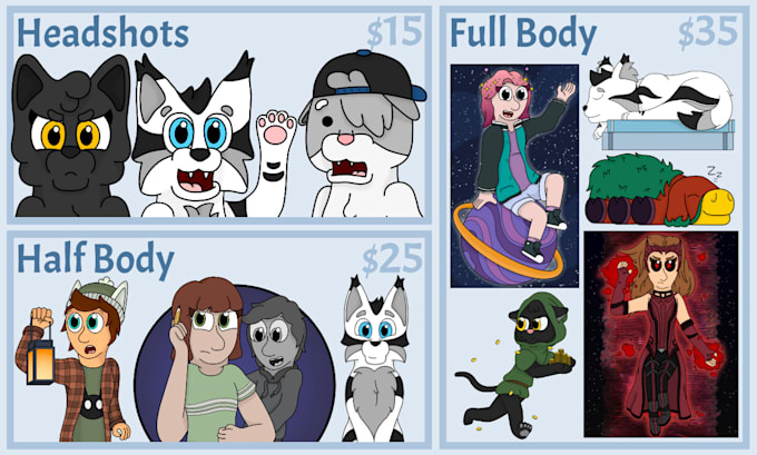 draw your character in my style