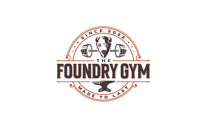 foundry gym fall apparel logo design