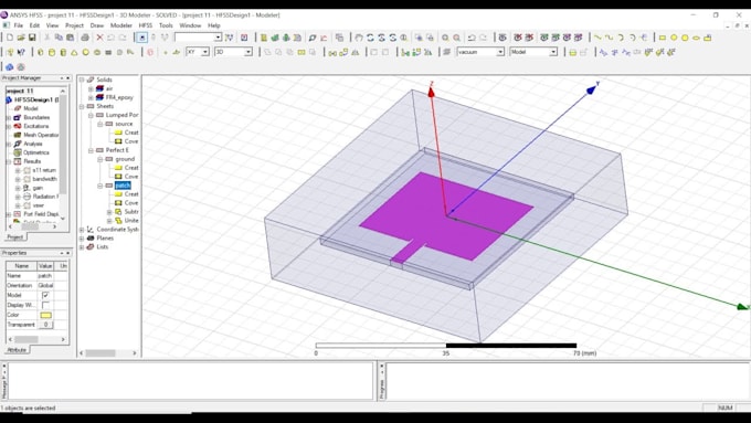 design antenna and create antenna report on cst and hfss