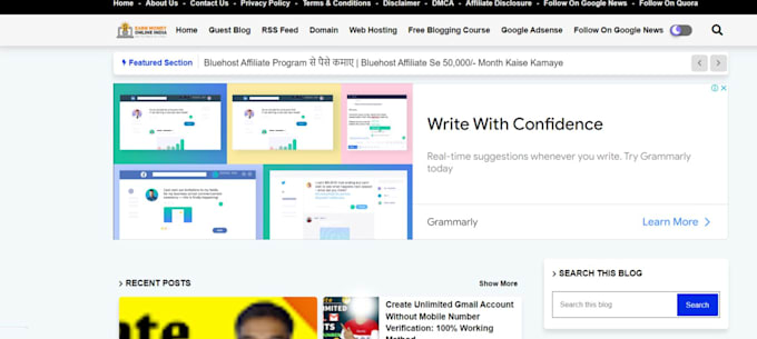 create a wordpress blog website with ads approval