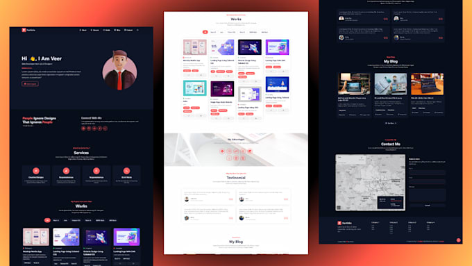 create a powerful single or multipage website