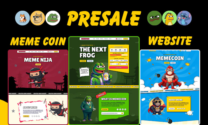 develop erc20 token, bep20, meme coin, presale website, smart contracts or ico