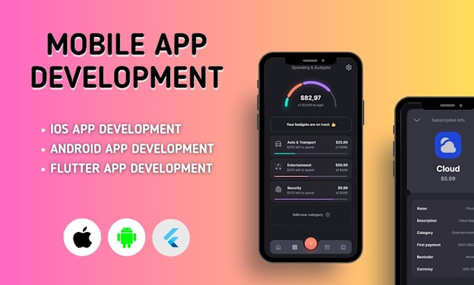 do professional mobile app development for android and ios