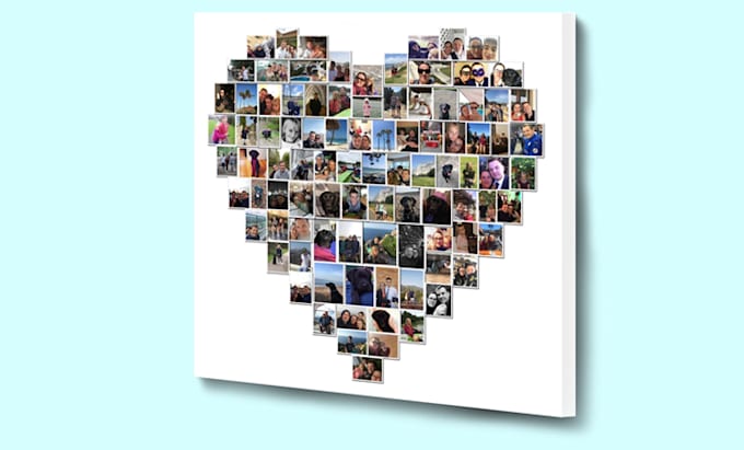 do collage and heart collage
