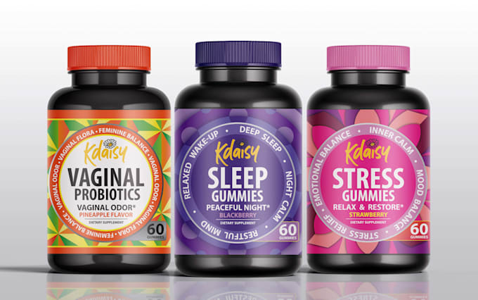 do product label design and supplement label design