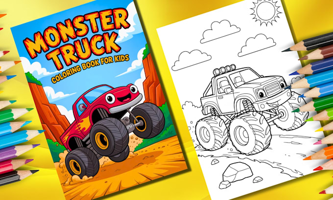 create amazon KDP ready coloring books for adults or kids
