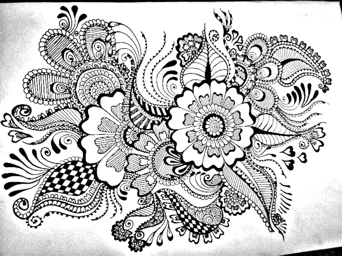 create awesome custom henna pattern design